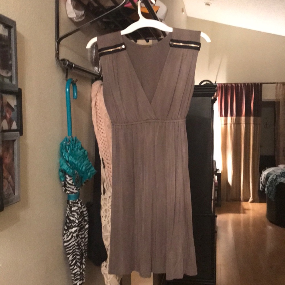 Green Khaki Mini Dress 👗 Size Medium